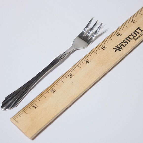 VTG Retroneu 16 Pcs Cocktail Hors D'Oeuvre Forks Spoons 18/8 Flatware BARRINGTON - Picture 7 of 9